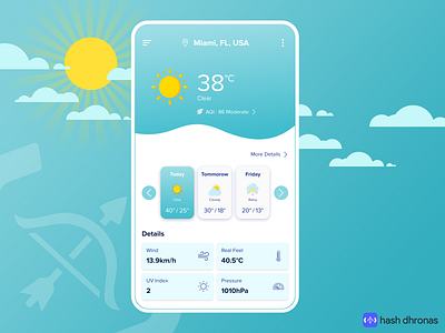 Weather Forecast Application app branding daily ui dailychallenge dailyuichallenge design typography ui uidesign uiux uiuxdesign ux weather app weatherforecastapp weatherforecastapp