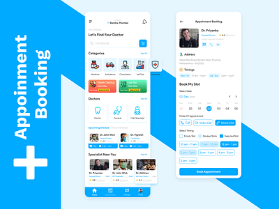 Doctor Appoinment Booking appointment booking doctor appointment hospital mobile app ui design uiux