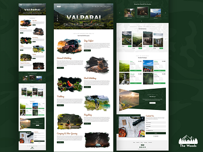 The Woods travel website travelsite ui uidesign uiuxdesign ux uxdesign website website design