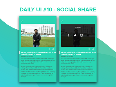 Daily UI Challenge #10 - Social Share