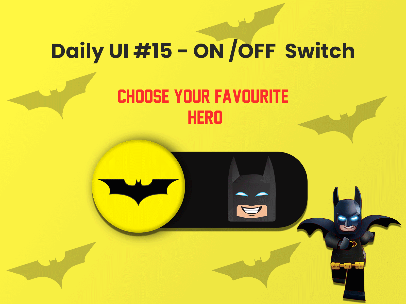Daily UI #015 -On / Off Switch by Sathya Narayanan on Dribbble