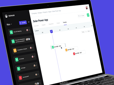 Sonar Project Management Tool - Timeline Screen design agency design tip design tips designtips ui ui ux uidesign uidesigner uidesignpatterns uidesigns uiux uiux designer uiuxdesign ux ux ui ux design uxdesign uxui webapp webapp design