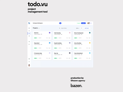 todo.vu Project Management animated animation animation ui bazen agency business management cards design cards ui dashboard dashboard app dashboard design dashboard ui project design project management project manager stats task management app task manager tracking app ui animation uidesign