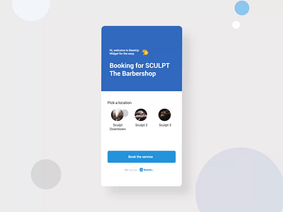 BaseUp - Booking Application animation animation design barbershop bazen agency booking booking app booking system bookings design agency interface animation responsive design responsive web design web animation web animations webapp