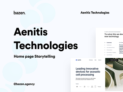 Aenitis Technologies - Homepage storytelling bazen agency design inspiration home page home page design home page ui home pagedesign homepage design layout design layout exploration medical app medical design medical website medical website design medicine app medicine logo redesign concept redesigned storytelling ui ux