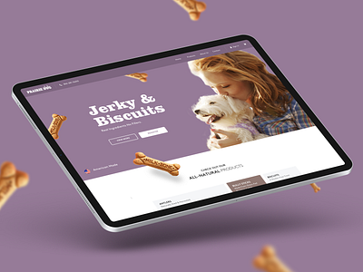 Dog Treats design inspiration dogs home page homepage landing page product design ui ui design user experience user interface ux ux ui ux design ux designer uxui web web app web design website website design
