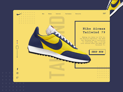 Nike Website Concept branding branding design dribbble graphic icon landing nike redesign sneakers typography uidesign ux vector web website