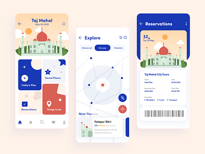 Mobile app ( Travel Explorer)