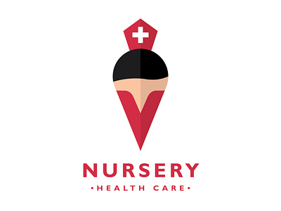 Nursery Health Care Map Pin Logo Design