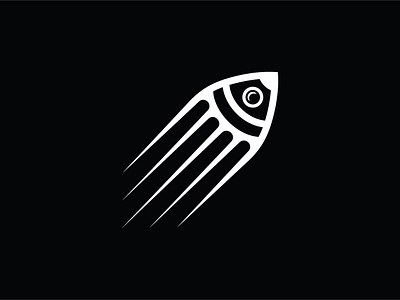 Rocket Ship Comet Logo Design