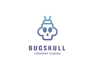 Bug Skull Logo Design