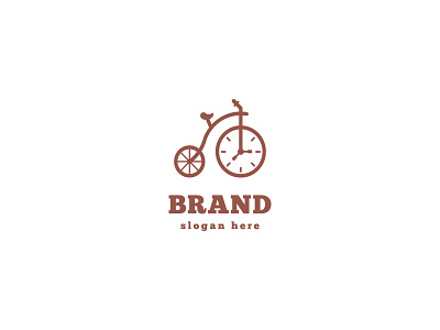 Bicycle Clock Logo Design bicycle bicycle shop brand identity branding branding design clean clock concept creative design illustration logo logo design logo mark logos mark simple time unique logo vector