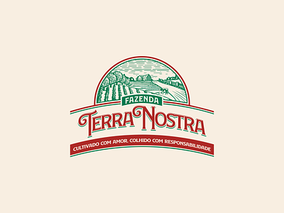 Fazenda Terra Nostra branding design illustration logo vector