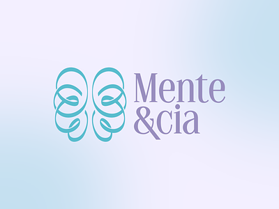 Mente&cia branding design illustration logo vector