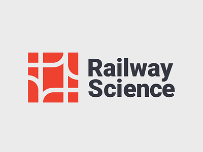 Railway Science branding design illustration logo railway train