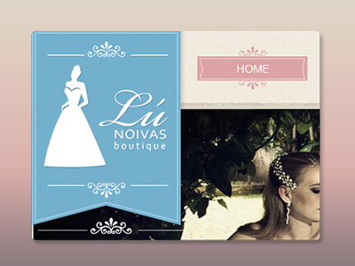 Lú Noivas Boutique fashion icon joinville layout logo ui vintage website