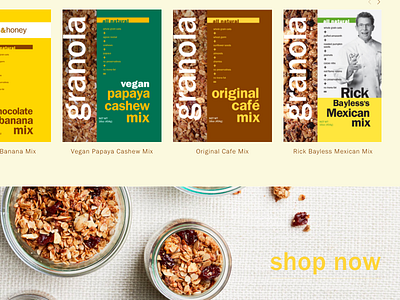 Milk & Honey Granola chicago e commerce granola retail squarespace websites