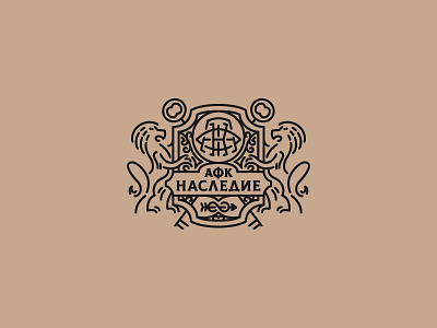 Lions animal arrow character emblem heraldry illustration key lions logo mark minimal monogram russia shield