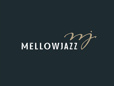 Mellow Jazz ver.2 calligraphy design duet impulsive ink jazz lettering logo mark minimal monogram music pen russia