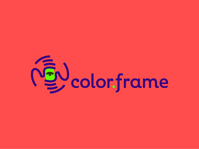 Color.Frame color eye frame glass hand lens lineart logo mark minimal photo photography point russia