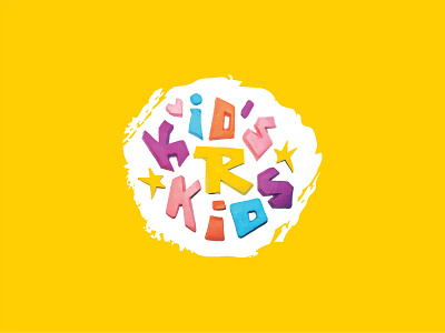 Kids'R'Kids childrens handmade lettering plasticine shop stars type