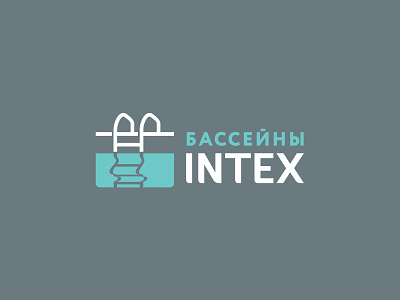 Intex pool intex ledder logo mark minimal pool reflection russia swimmingpool water