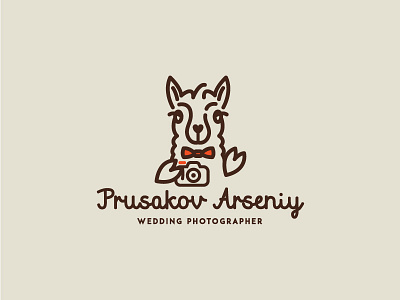 Prusakov Photography ver.2 animal animal logo engrave lama logo photo travel wedding