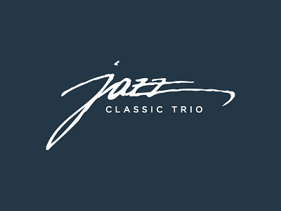 Jazz classic trio band calligraphy emotional expression jazz lettering logo music music band pen russia saint petersburg signature