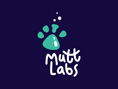 Labs for dog food beaker bubbles chemistry design dog experiment food glass lab laboratory labs logo mark minimal pet symbol