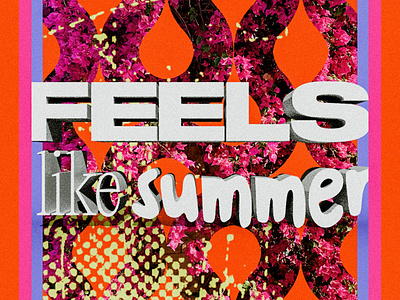 Feels like summer 3d 3d type barcelona colorful design photoshop summer type typography