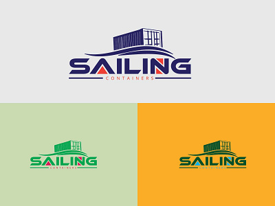 SAILING CONTAINERS 3d logo abstract logo brand identity branding and identity branding concept branding design company brand logo company logo grid logo illustration logo logo design logodesign minimalist logo minimalist logo design natural logo trendy logo typhography ui unused