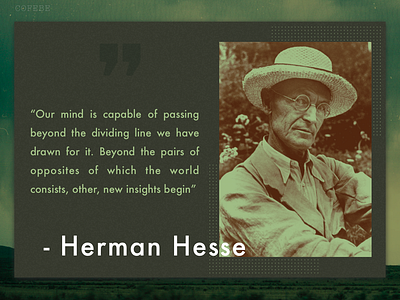 Herman Hesse Quote Design