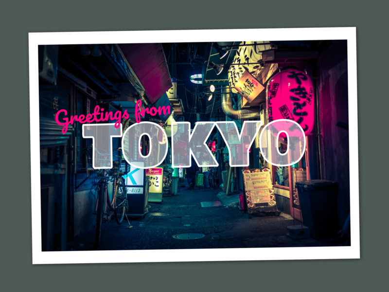 Weekly warmup - Postcard japan postcard tokyo weekly warmup