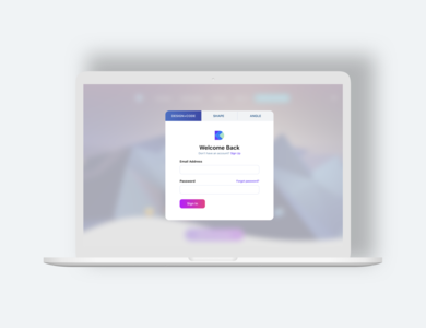 Weekly Warmup - Login redesign angle login shape
