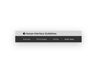Daily UI 056 - Breadcrumbs 056 apple breadcrumbs daily ui human interface guidelines