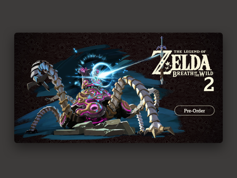 Daily ui 075 - Pre-order 075 botw daily ui nintendo switch preorder zelda