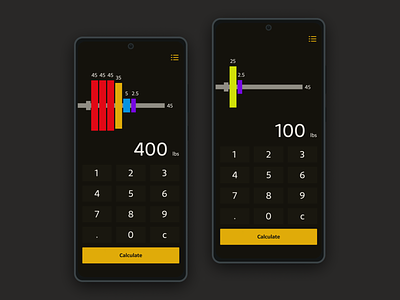 Daily ui 104 remix - Calculator 004 barbell calculator daily ui fitness health plates powerlifting strength weight training