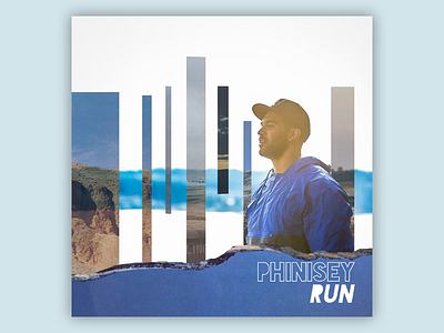 Artwork for the single, Run, by Phinisey album collage paper phinisey