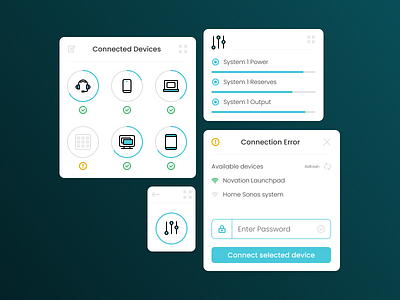 UI KIT EXPERIMENTS app cards dashboard icons interface mobile modals ui ux web design