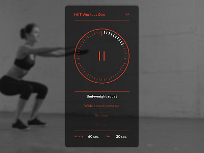 Fitness App - Exercise timer