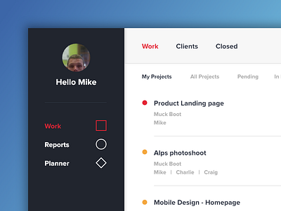 Task manager dashboard app design ui ux