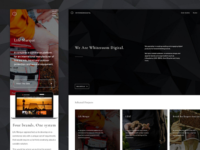 Whiteroom.Digital Site Launch case study design digital homepage studio ux web design