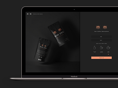 Daily UI 001 - Coffee Subscription 001 app coffee daily ui dailyui dailyui001 form icons interface interface design signup ui ui design webdesign