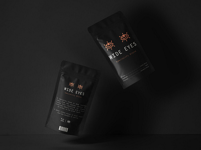 Wide Eyes Coffee Mock Up branding coffee dailyui 001 icons logo minimal mockup packaging design