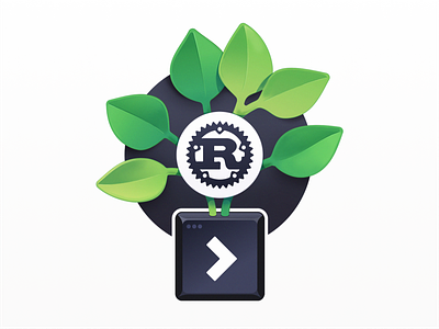 Digital Gardening with Rust badge cli code coding course developers gardening growth leaves programming