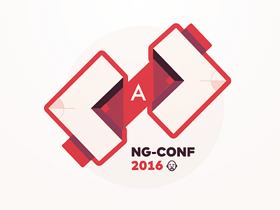 Ng-Conf 2016 Stickers angles angular code coding conference development process sketches sticker stickers swag tech