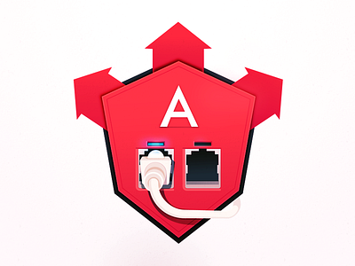 Angular Router angular arrows badge course development education learning light plug programming router wires