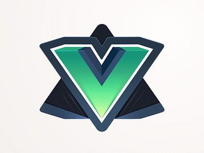 Spotlight on VueJS badge code coding education javascript light lights shine spotlight v vue