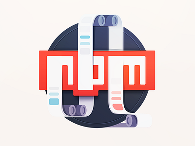 NPM Script Printer build code coding developer npm paper print programming script wheels