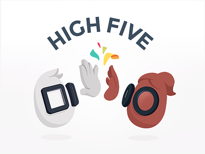 High Five Fridays celebration community confetti egg five fridays hands high highfive reward slap smack